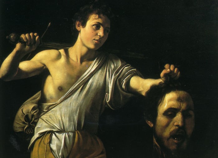 Картины Караваджо: «Давид с головой Голиафа»