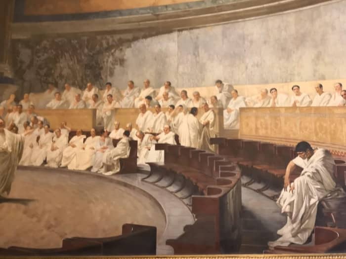 Первое заседание Сената в Риме