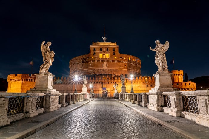 Достопримечательности Рима за 3 дня: мост Святого Ангела