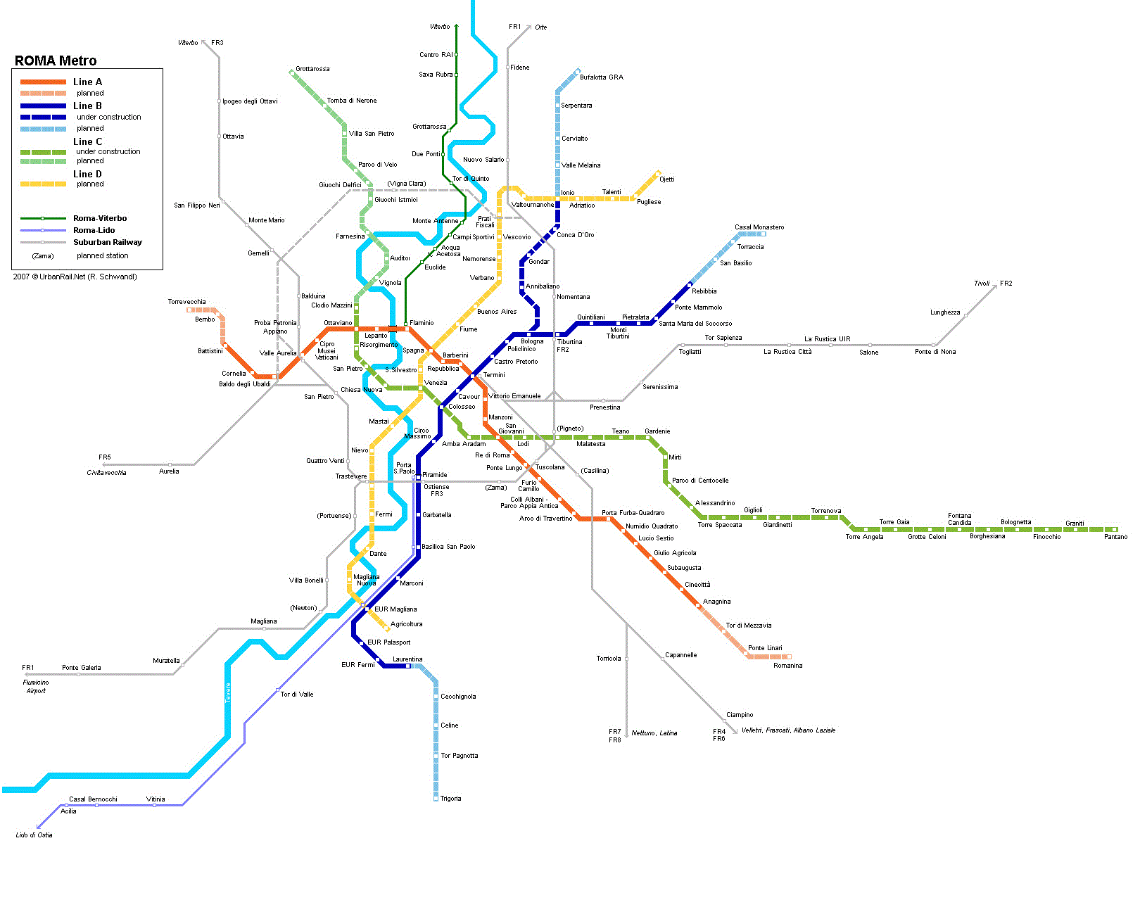 Метро Рима в 2024